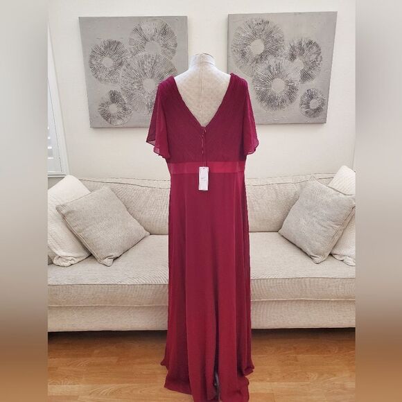 Beauty Emily Pleated Surplice Gown sz XXL - Picture 8 of 13